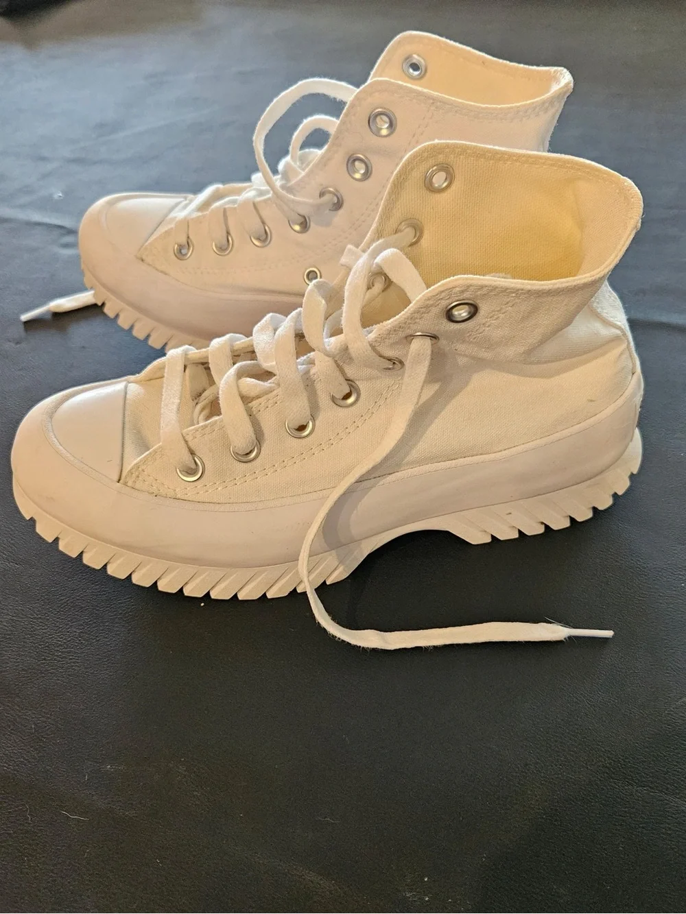 Converse Platform High Top Sneakers in Off-White